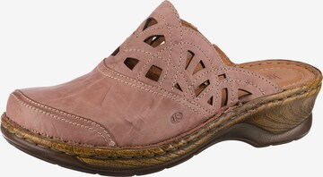 JOSEF SEIBEL Clogs 'Catalonia' in Pink: front