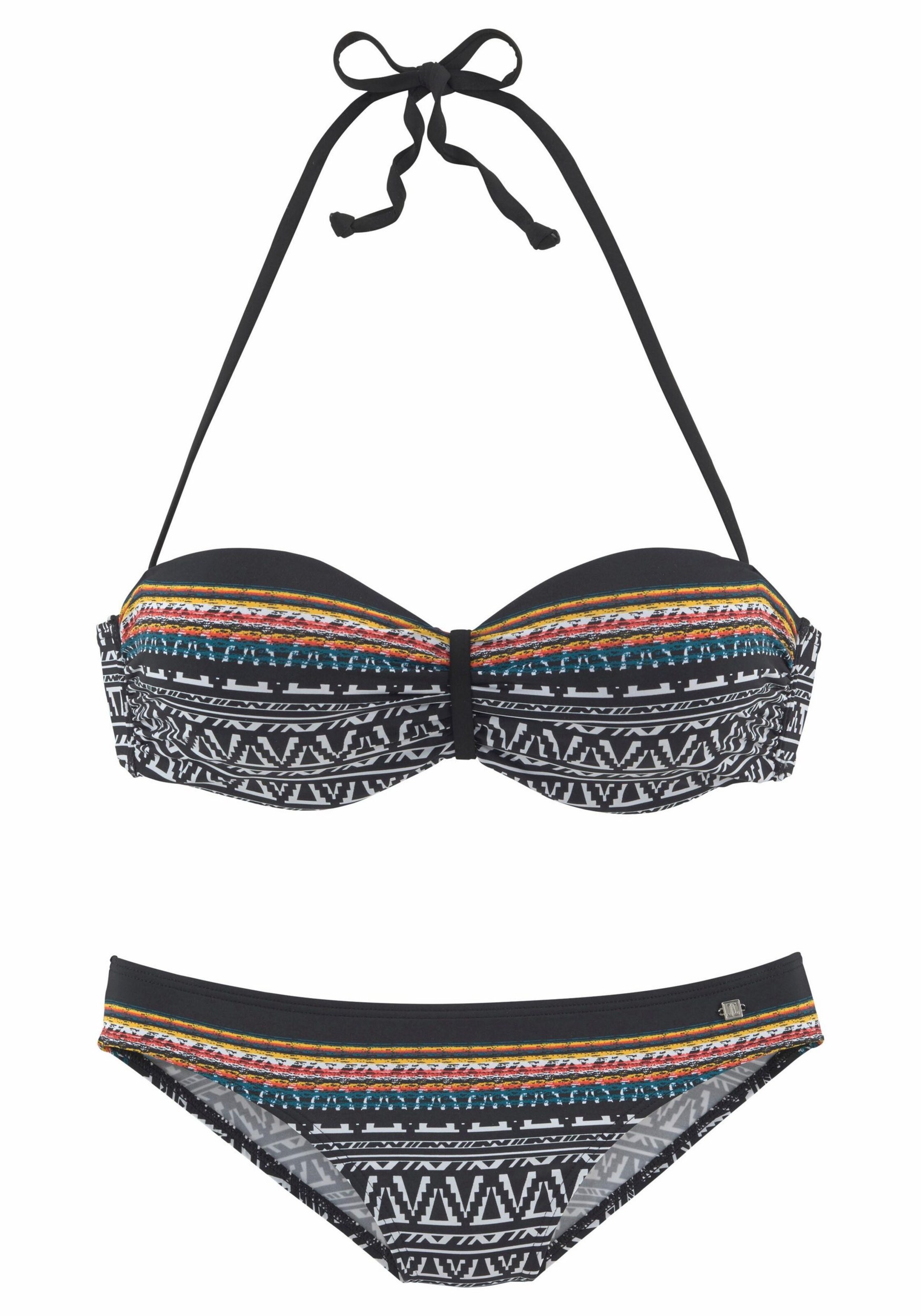 JETTE - Bügel-Bandeau-Bikini in mischfarben