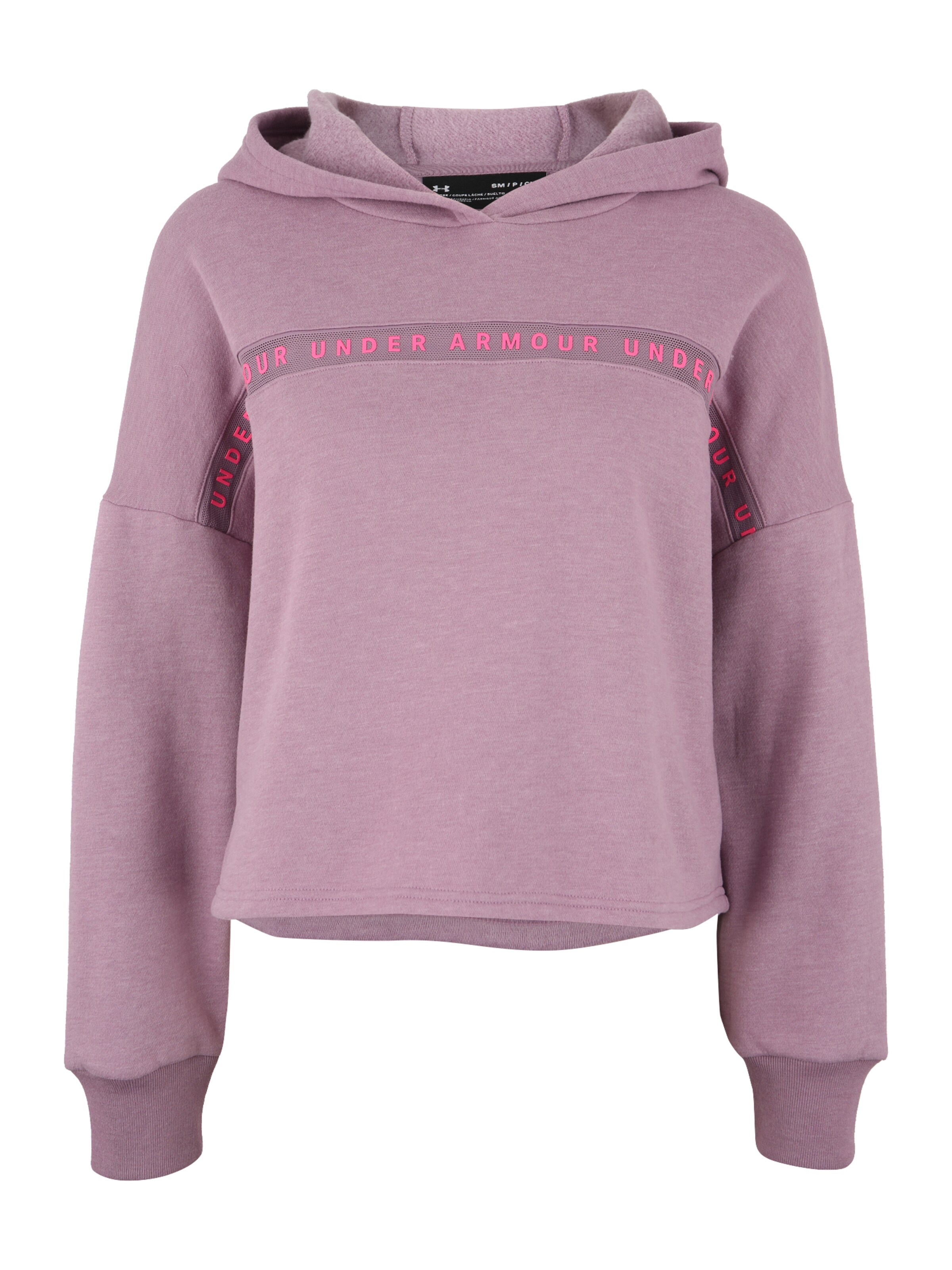 UNDER ARMOUR - Sportief sweatshirt 'UA TAPED FLEECE' in de kleur Lila