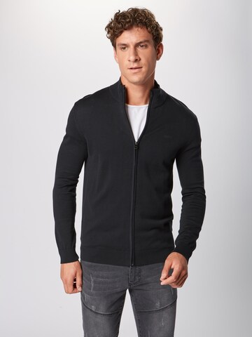 ESPRIT Regular Fit Strickjacke in Schwarz: predná strana