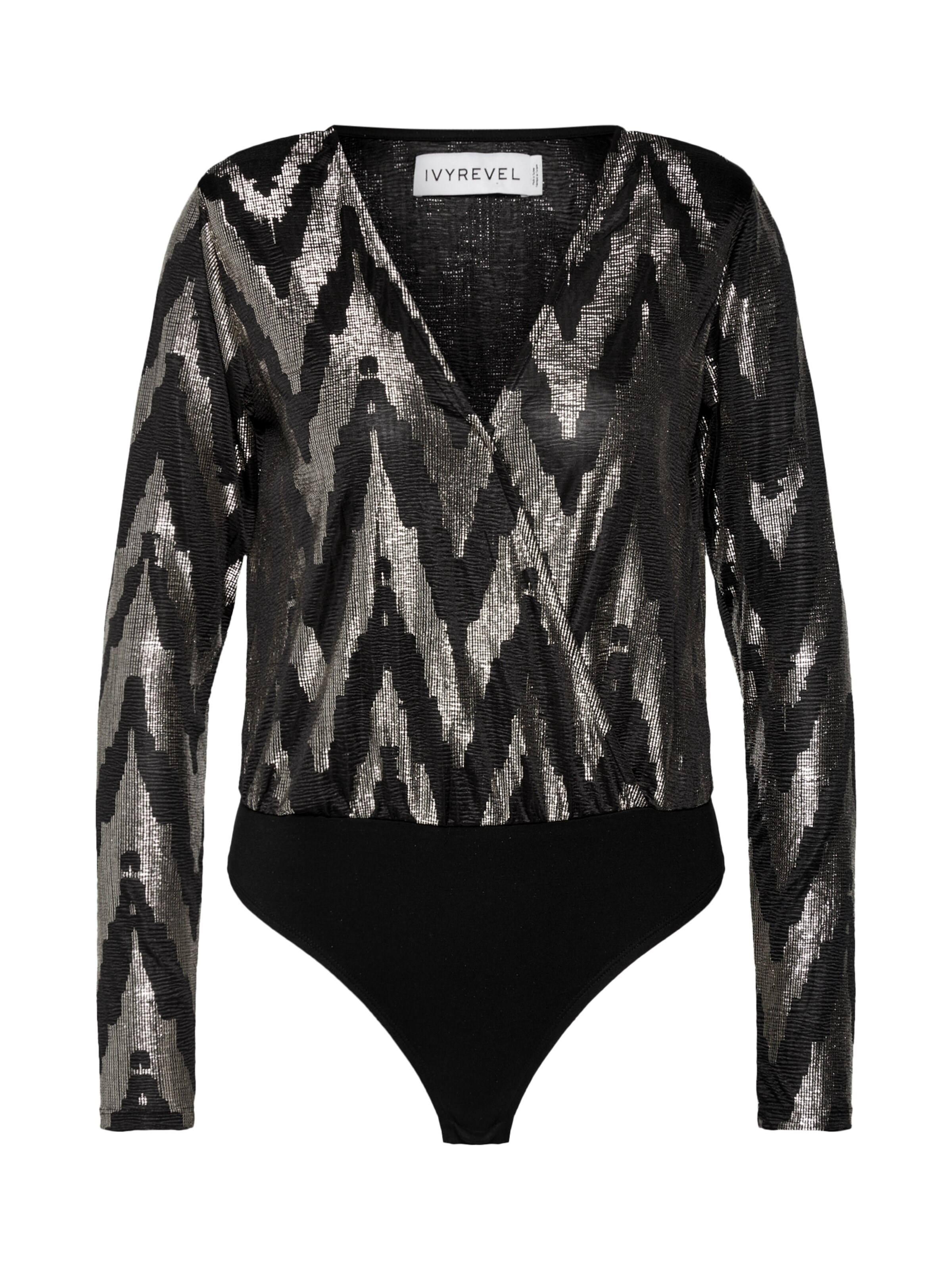 Tricou IVYREVEL pe auriu / negru: Privire frontală