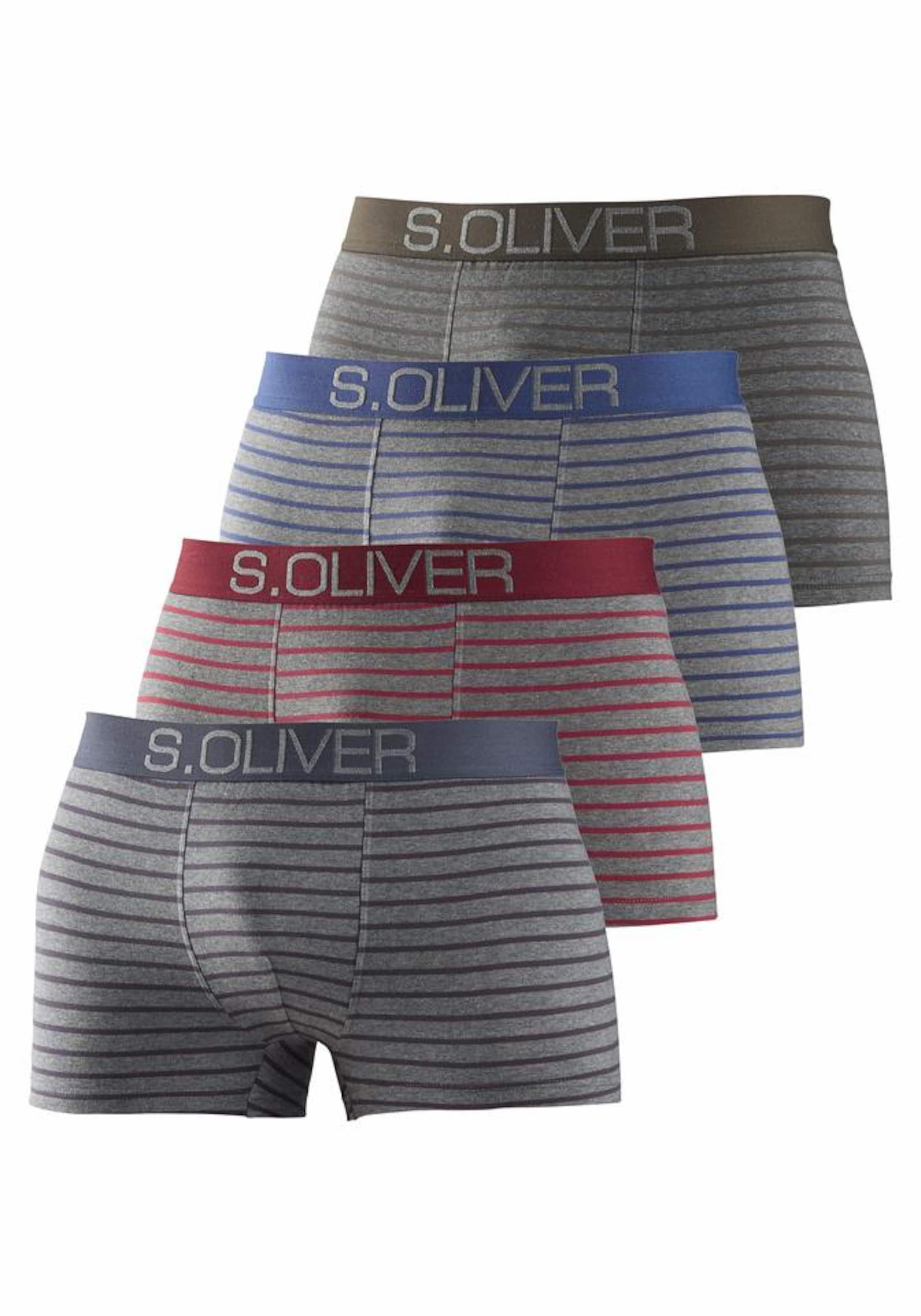 Boxers s.Oliver en gris : devant