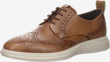 ECCO Lace-Up Shoes in Brown: front