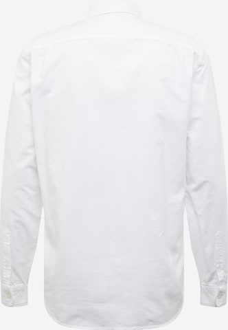 Coupe slim Chemise 'OXFORD BASIC' GAP en blanc