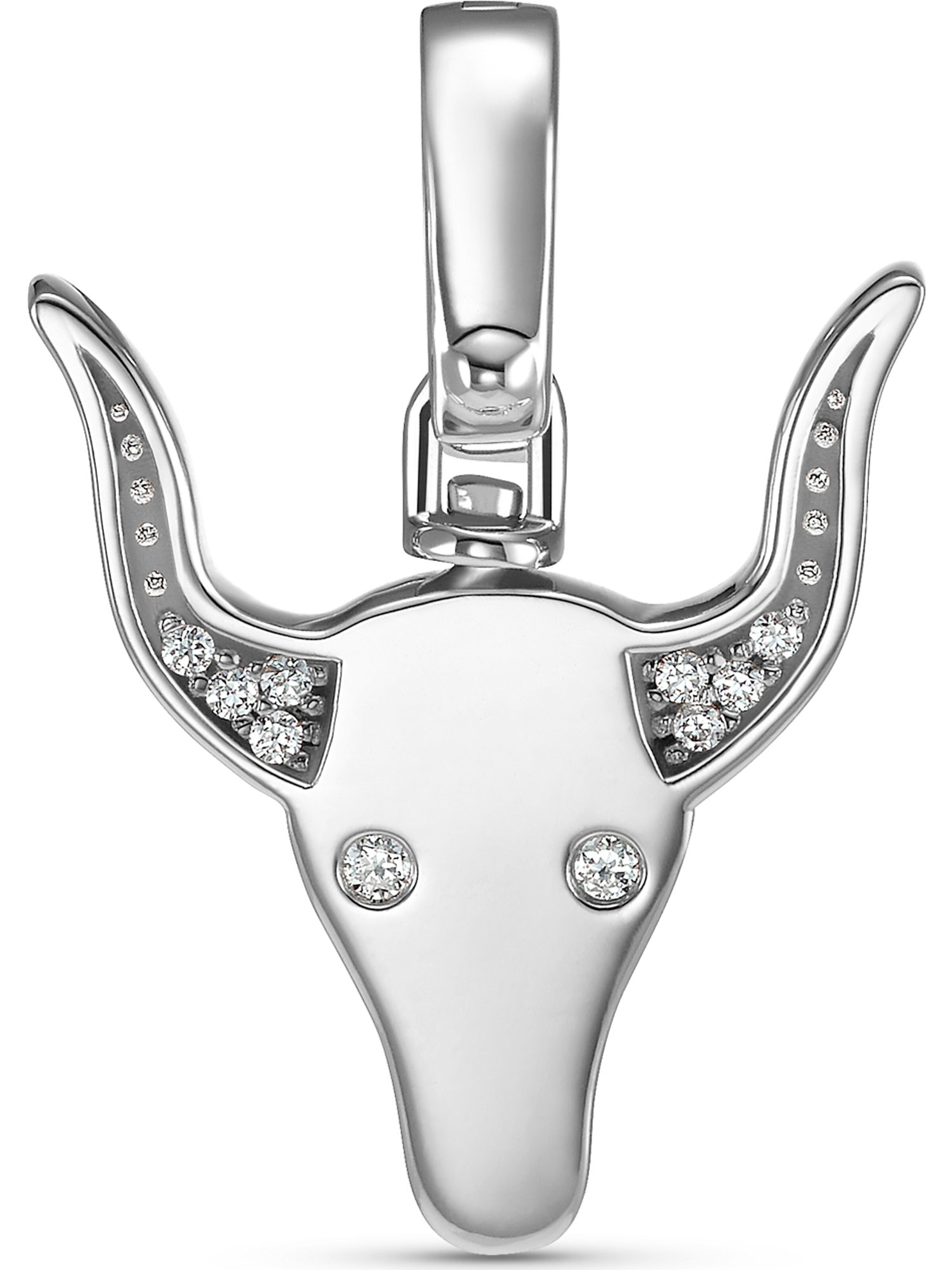 JETTE Pendant in Silver: front