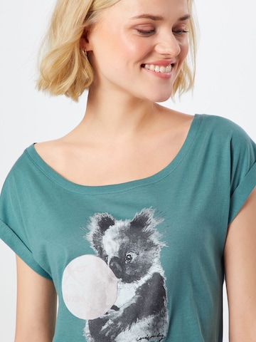Iriedaily Koszulka 'Koala Bubble' w kolorze zielony