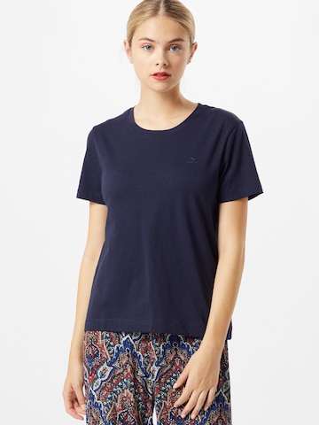 T-shirt GANT en bleu : devant