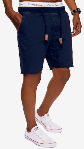 INDICODE JEANS Loosefit Shorts 'Carver' in Blau