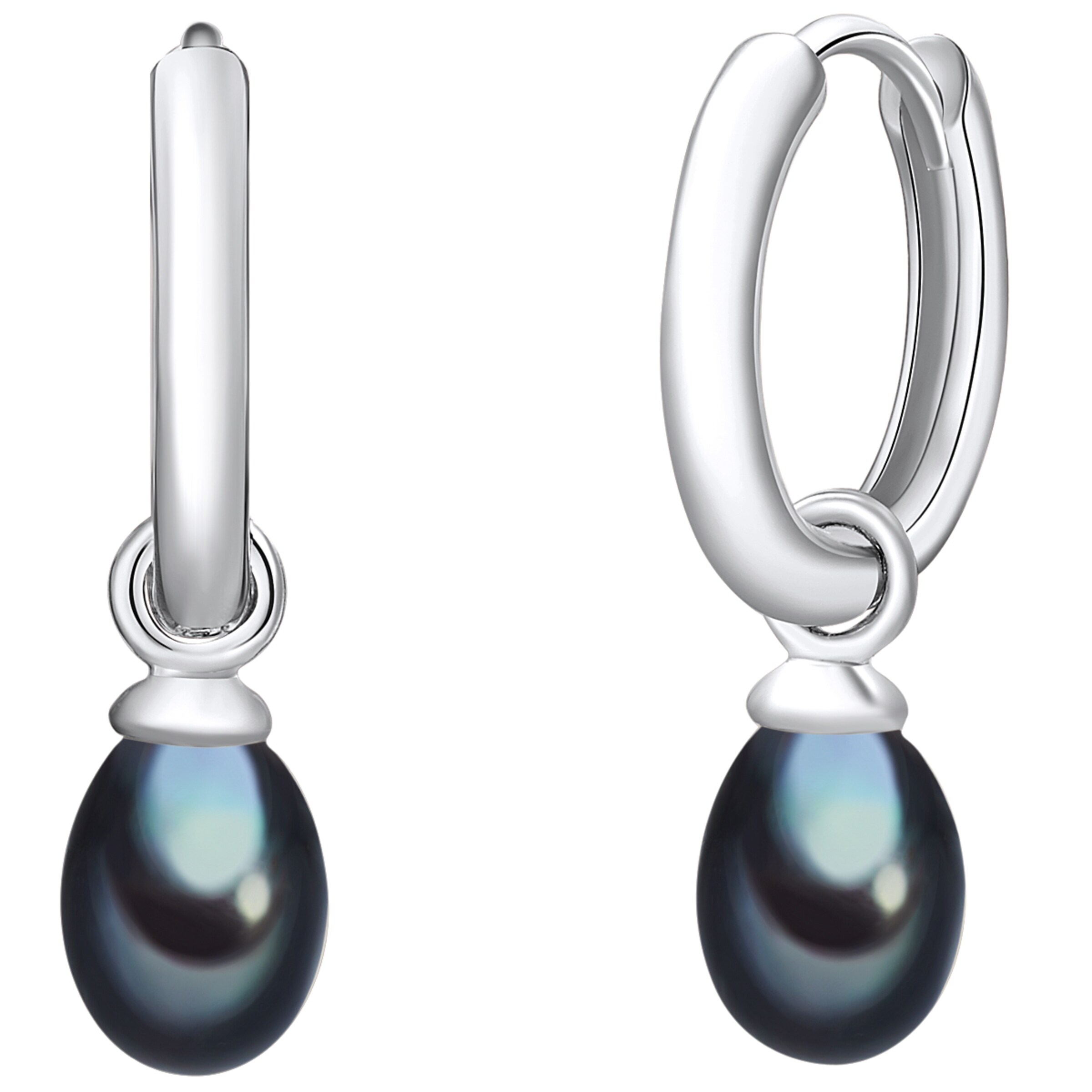Valero Pearls Earrings in Silver: front