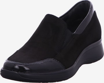 SEMLER Slip-Ons in Black: front