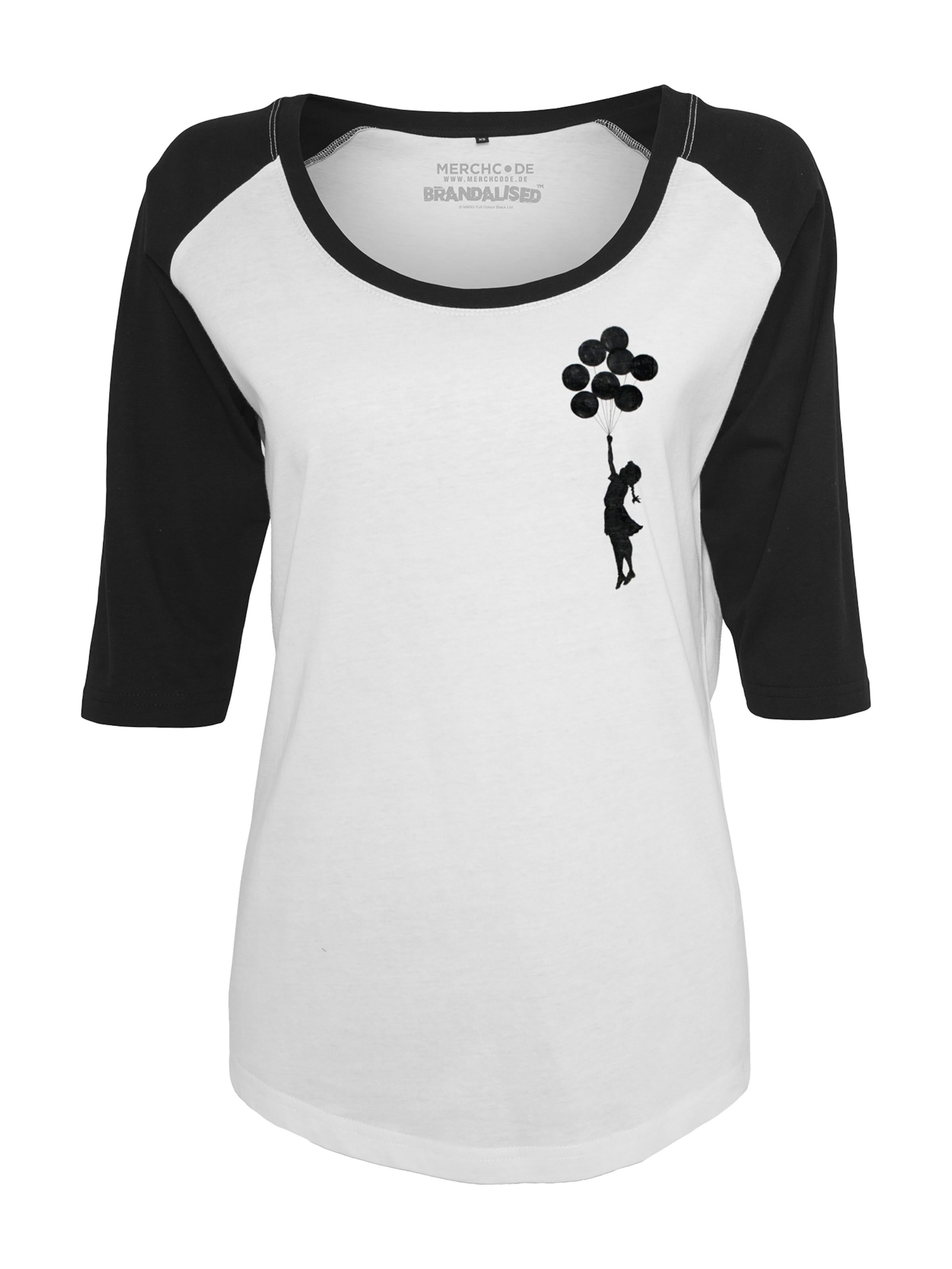 Mister Tee Shirts 'Banksy Balloons' i hvid: forside