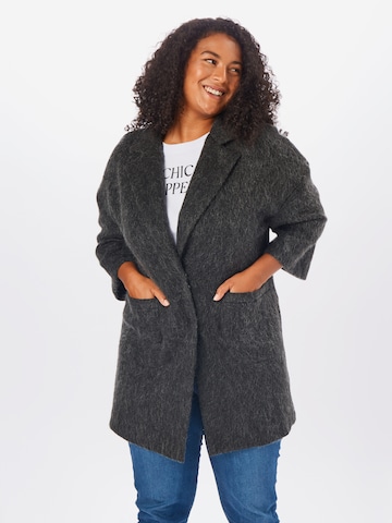 Guido Maria Kretschmer Curvy Between-Seasons Coat 'Paula' in Grey: front