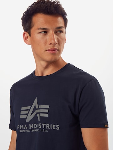 ALPHA INDUSTRIES Regular fit Тениска в синьо