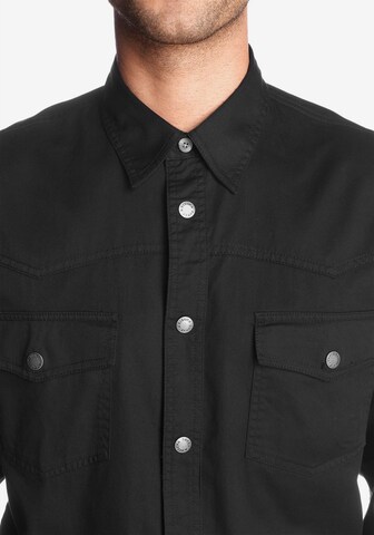 ARIZONA Comfort fit Button Up Shirt in Black