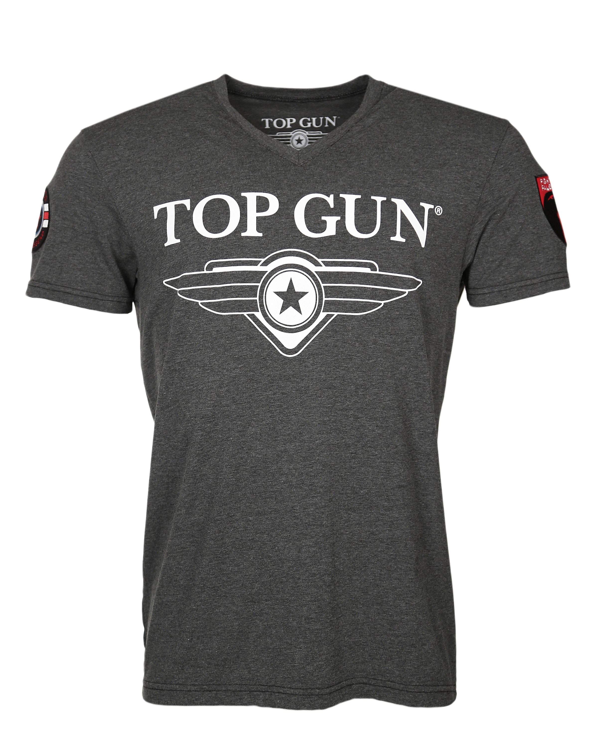 TOP GUN Shirt 'Hyper' in Grey: front