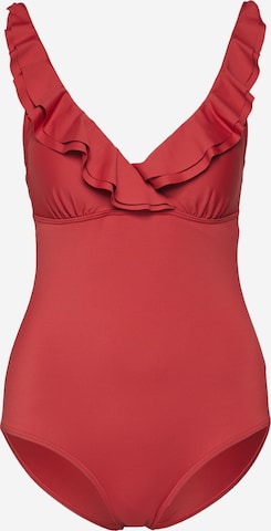 Maillot de bain JETTE en rouge : devant