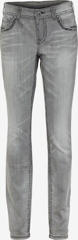 heine Slimfit Jeans in Grijs: voorkant