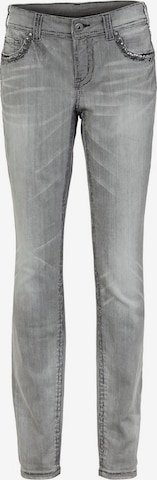 heine - Slimfit Vaquero en gris: frente