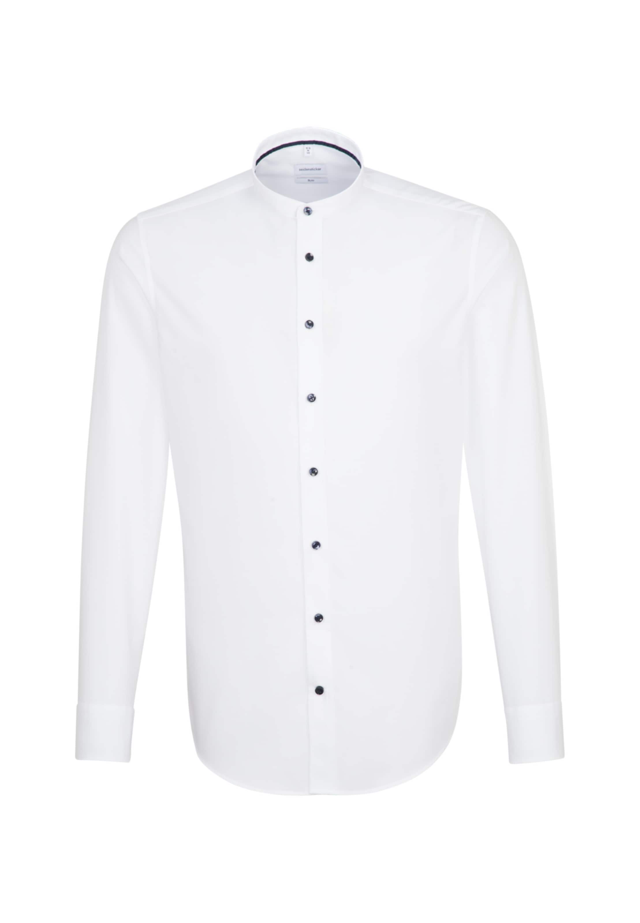 SEIDENSTICKER Slim Fit Businesshemd Slim in Weiß: Vorderseite