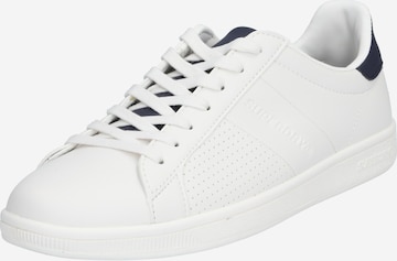 Baskets basses Superdry en blanc : devant