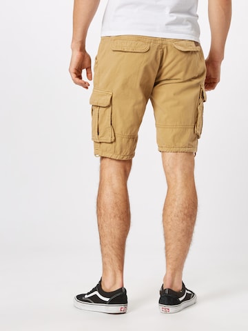 Regular Pantalon cargo 'Monroe' INDICODE JEANS en beige : derrière