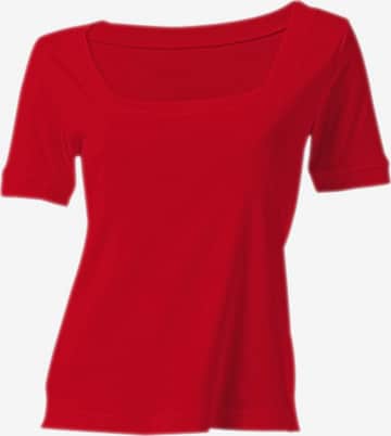 raudona heine Marškinėliai: priekis