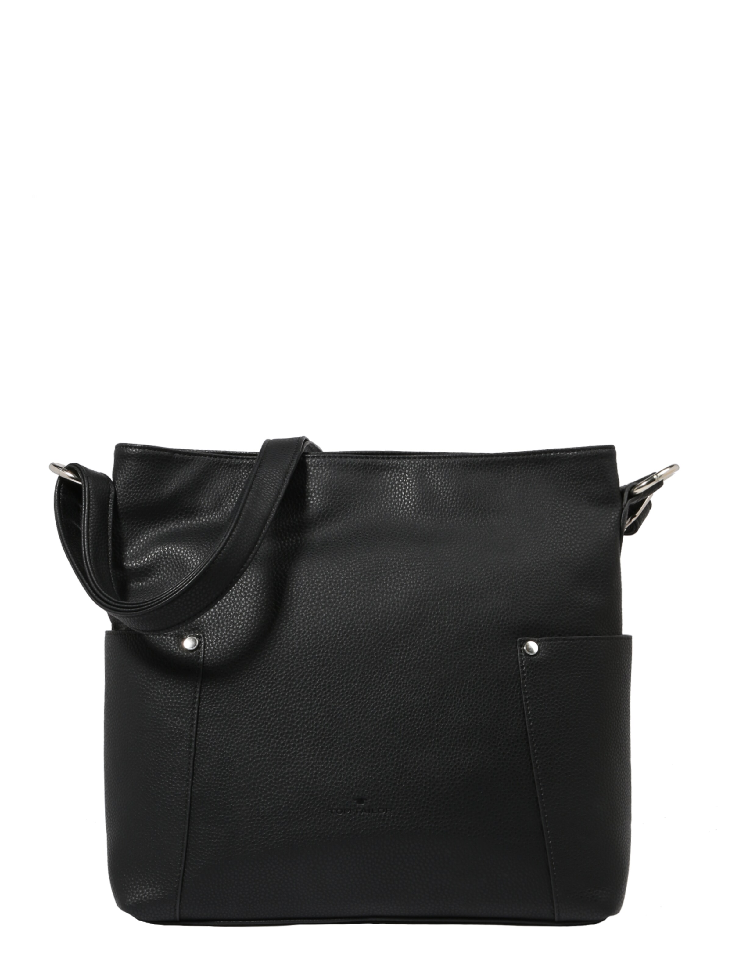 TOM TAILOR - Schultertasche 'Delia' in schwarz