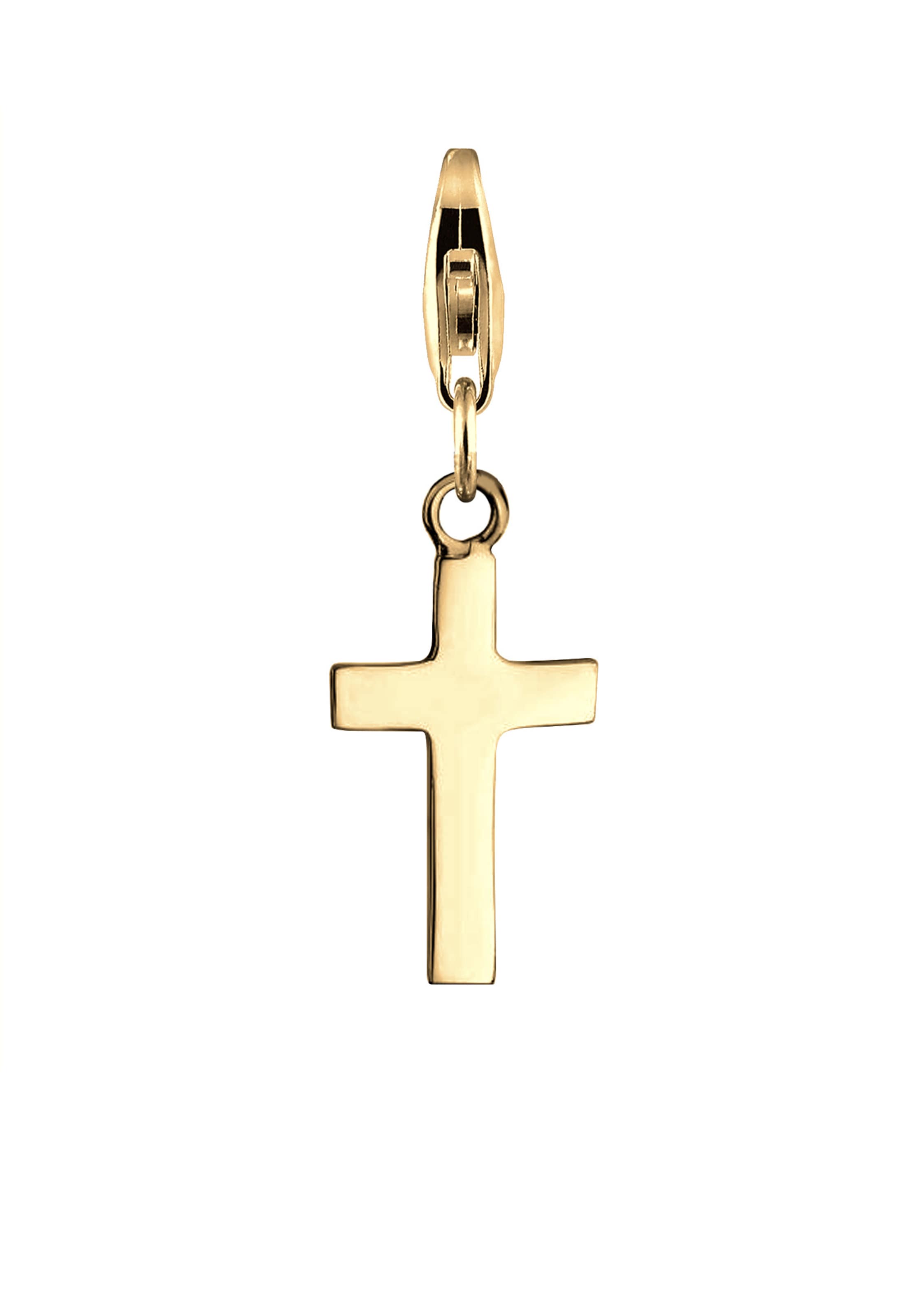 Nenalina Charm 'Kreuz' in Gold: Vorderseite