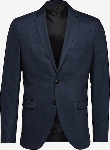 Coupe slim Veste de costume SELECTED HOMME en bleu : devant