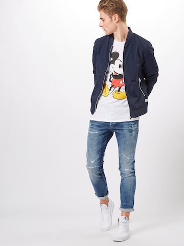 Mister Tee Shirt 'Mickey Mouse' in Wit