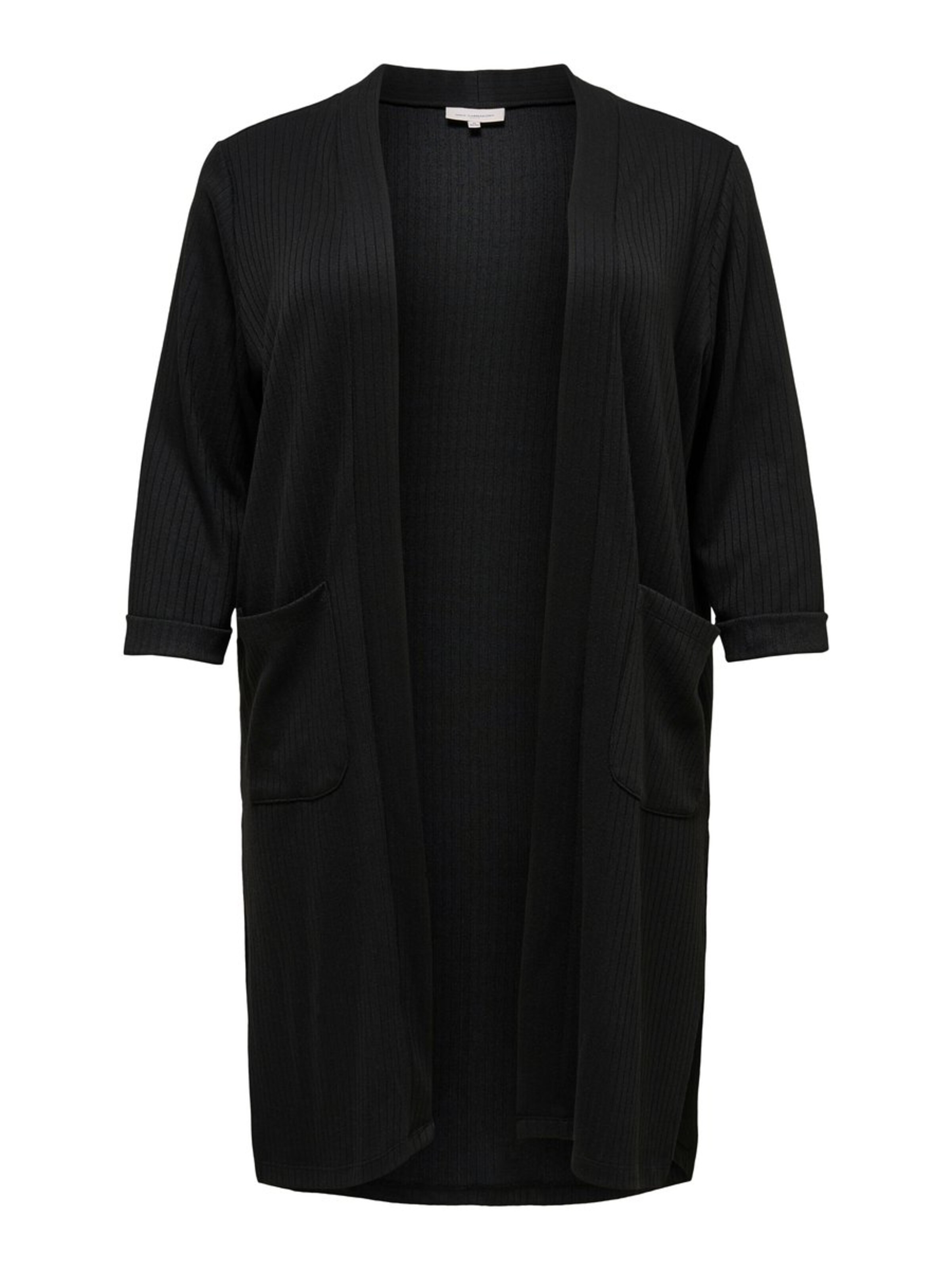 ONLY Carmakoma - Gebreid vest in de kleur Zwart