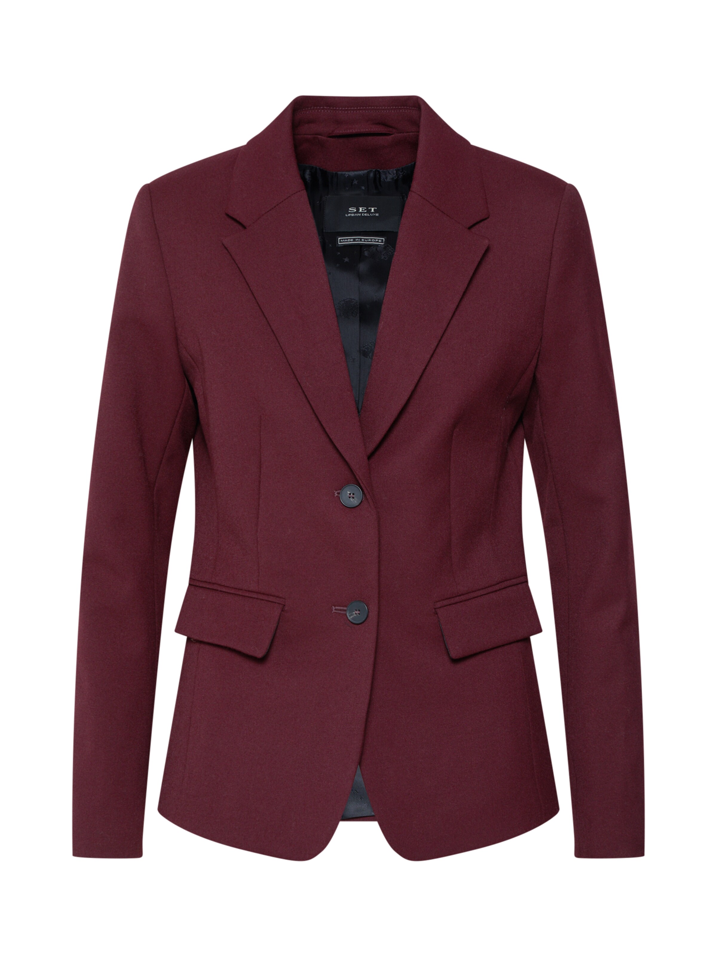 SET - Blazer in weinrot