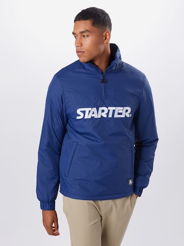 Coupe regular Veste mi-saison Starter Black Label en bleu : devant