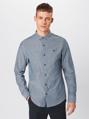 Coupe regular Chemise 'Samuel' Iriedaily en bleu : devant