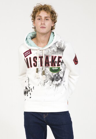 PLUS EIGHTEEN Sweatshirt in Wit: voorkant