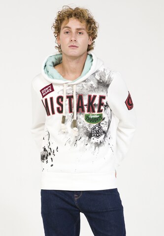 PLUS EIGHTEEN Sweatshirt in Wit: voorkant