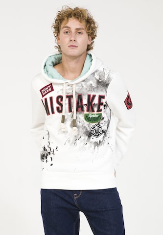 PLUS EIGHTEEN Sweatshirt in White: front