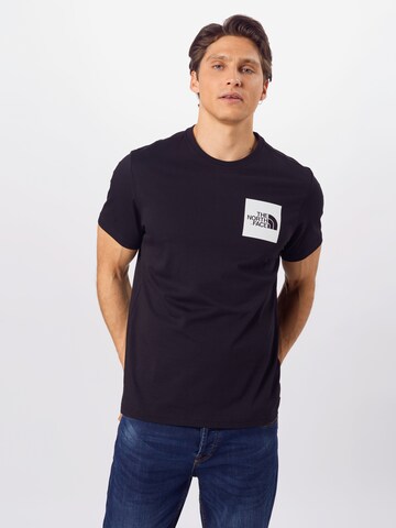 Coupe regular T-Shirt 'Fine' THE NORTH FACE en noir : devant