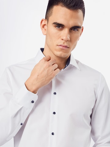 SEIDENSTICKER - Slim Fit Camisa em branco