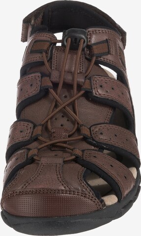 GEOX Hiking Sandals 'S. Strada' in Brown