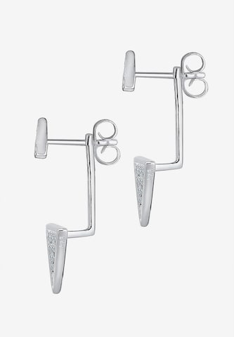 ELLI Earrings 'Double Studs' in Silver