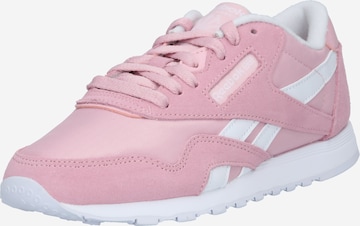 Sneaker bassa di Reebok in rosa: frontale