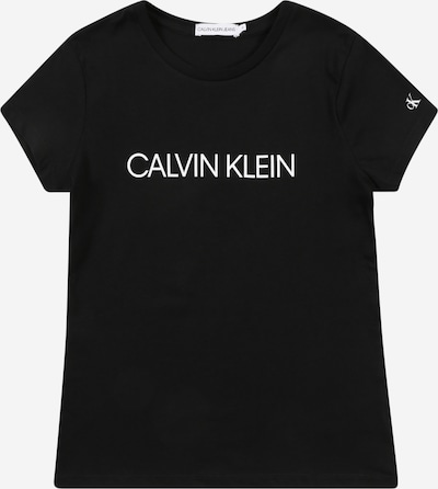 Calvin Klein Jeans Paita 'Institutional' värissä musta / valkoinen, Tuotenäkymä