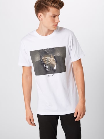 Mister Tee - Camiseta 'Trust' en blanco: frente