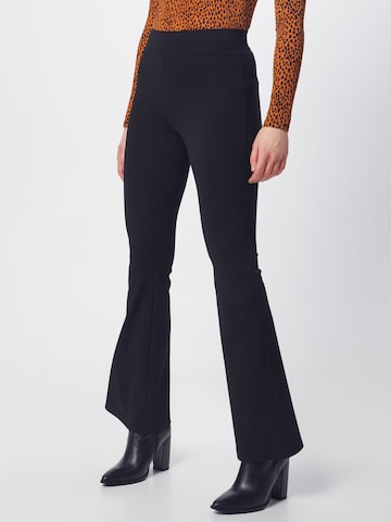 évasé Pantalon 'Paige' ONLY en noir : devant