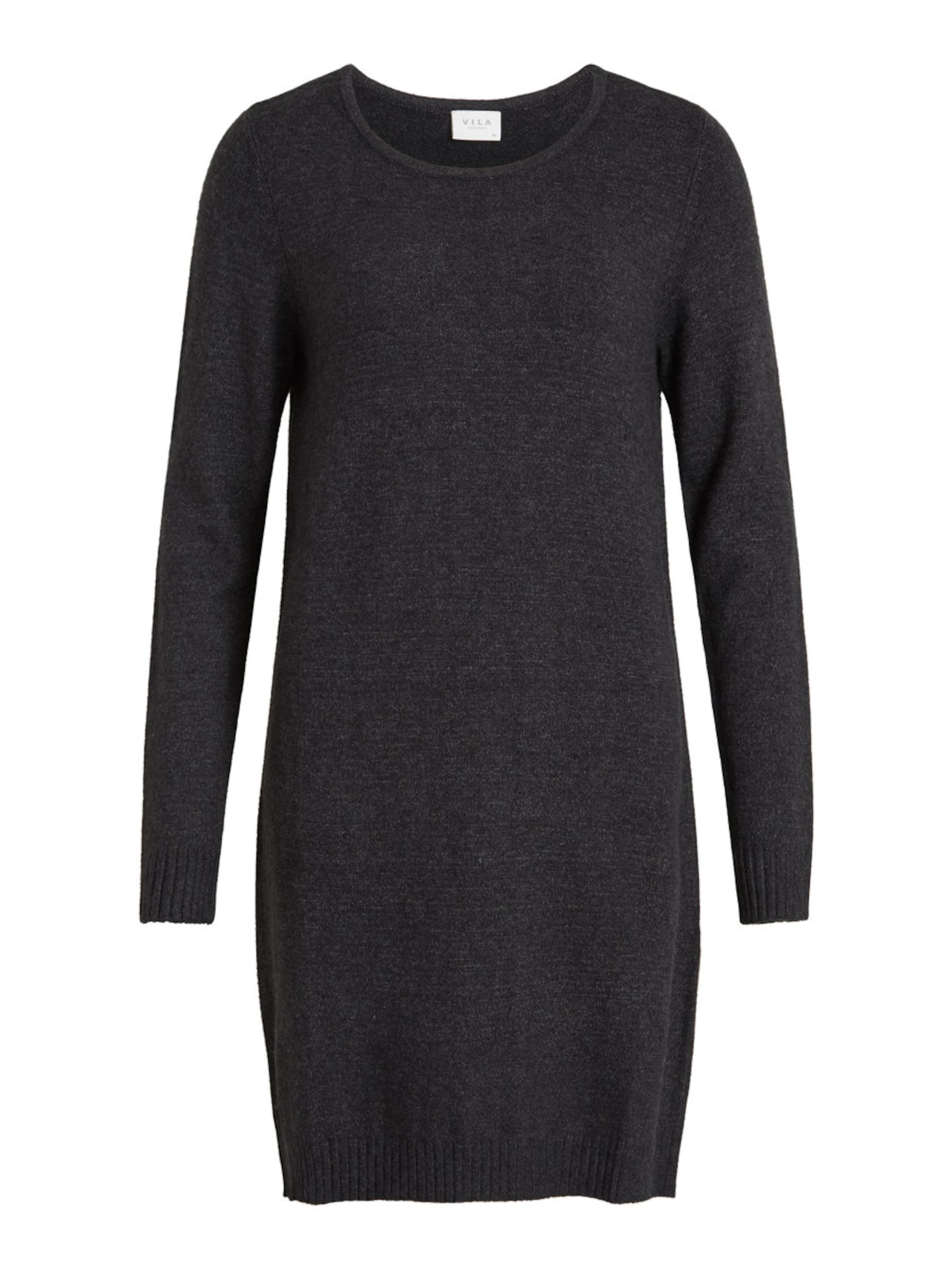 VILA Strikkjole i grå: forside