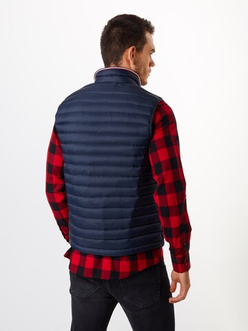 TOMMY HILFIGER Brezrokavnik | modra barva: zadnja stran