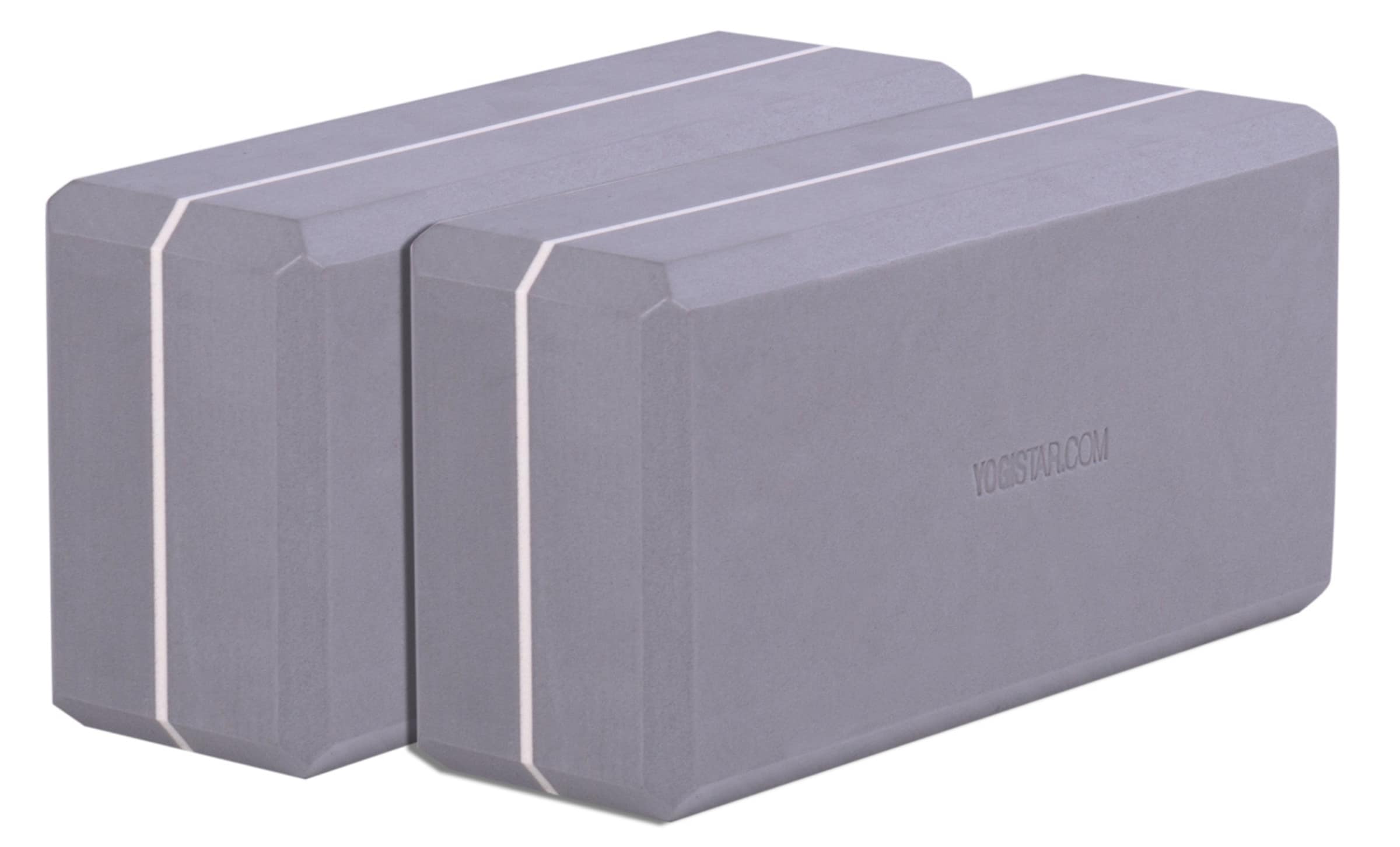YOGISTAR.COM Yogablock-Set 'Yogiblock Basic' in Grau: Vorderseite