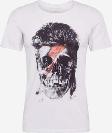 Coupe regular T-Shirt 'Flash Skull' EINSTEIN & NEWTON en blanc : devant