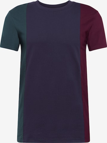 T-Shirt 'Tripple Tee' Urban Classics en bleu : devant
